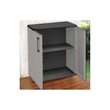 thumbnail of Aufbewahrungsschrank Grau Unterschrank 2-türig Polypropylen 68x37h84 cm ArtPlast