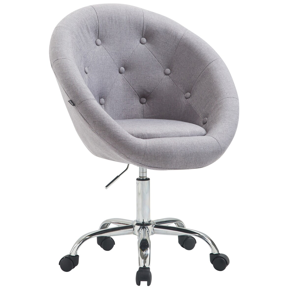 Taburete de trabajo London V2 en tela Gris