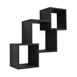 thumbnail of Wandregal Schwarz CONNECT Bücherregal Holz Hängeregal Schweberegal LxTxH: ca 65x20x60 cm