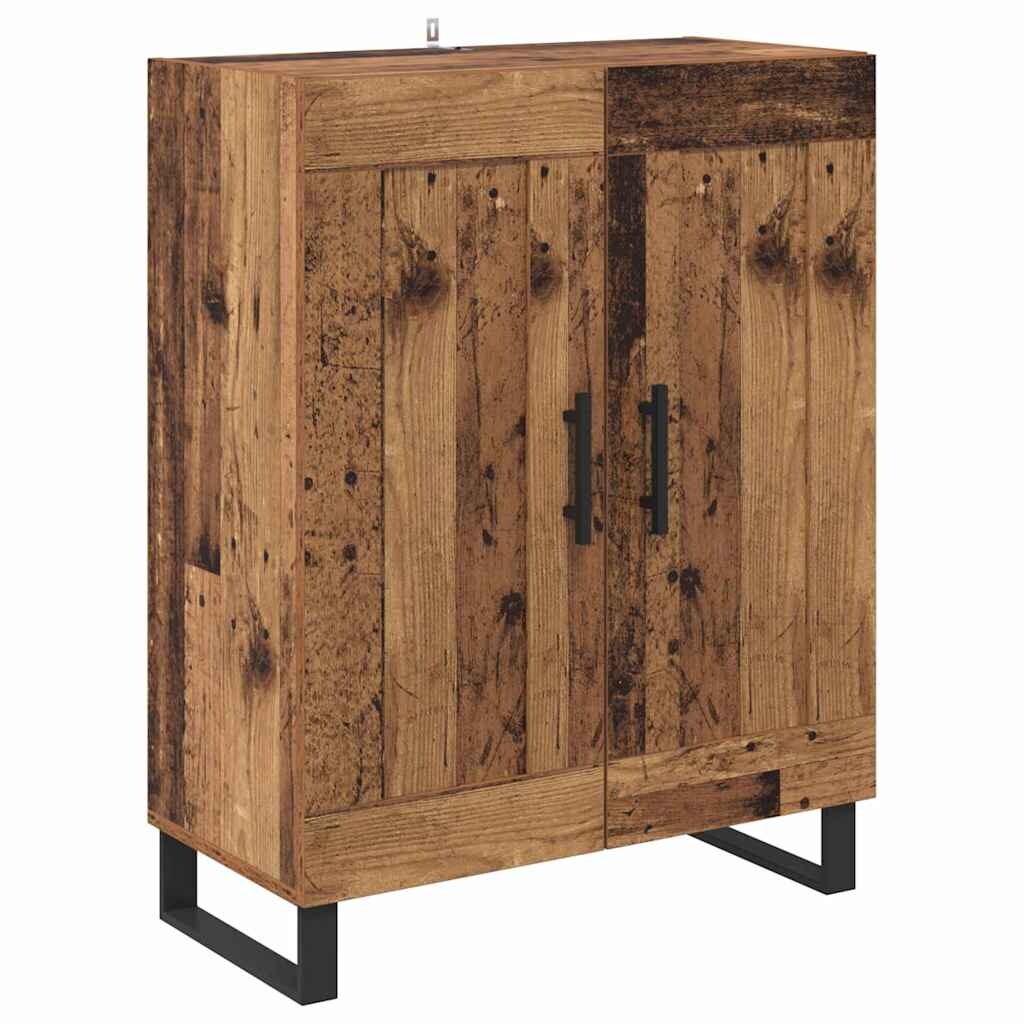vidaXL Sideboard Altholz 69,5 x 34 x 90 cm Verbundholz und Eisen