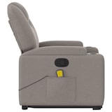 thumbnail of vidaXL Massagesessel mit Aufstehhilfe Taupe Stoff