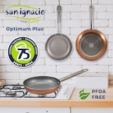thumbnail of BERGNER - Set aus 3 gepressten Aluminium-Pfannen Ø18/Ø22/Ø26 cm, geeignet für Induktion Optimum Plus Entsafter NATURALLY 40 W, 1,2 L