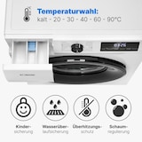 thumbnail of Bomann Waschmaschine WA7185 8 kg 1400 U/Min nur 72db Inverter Motor