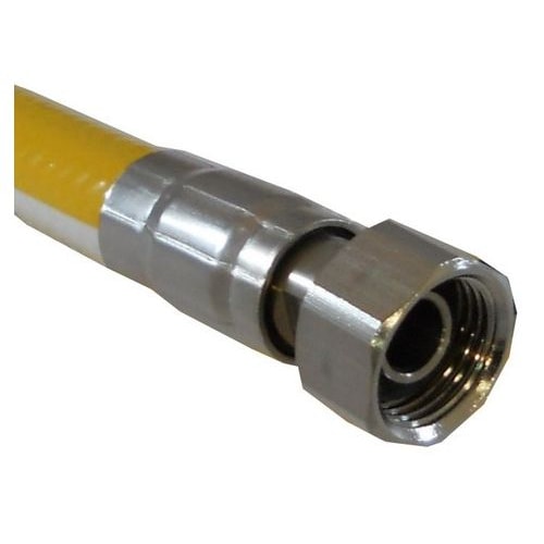 Flexible gaz tubogaz embout inox l:2000mm entree 1/2f