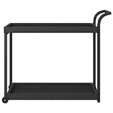 thumbnail of Barwagen Schwarz 100x45x83 cm Poly Rattan