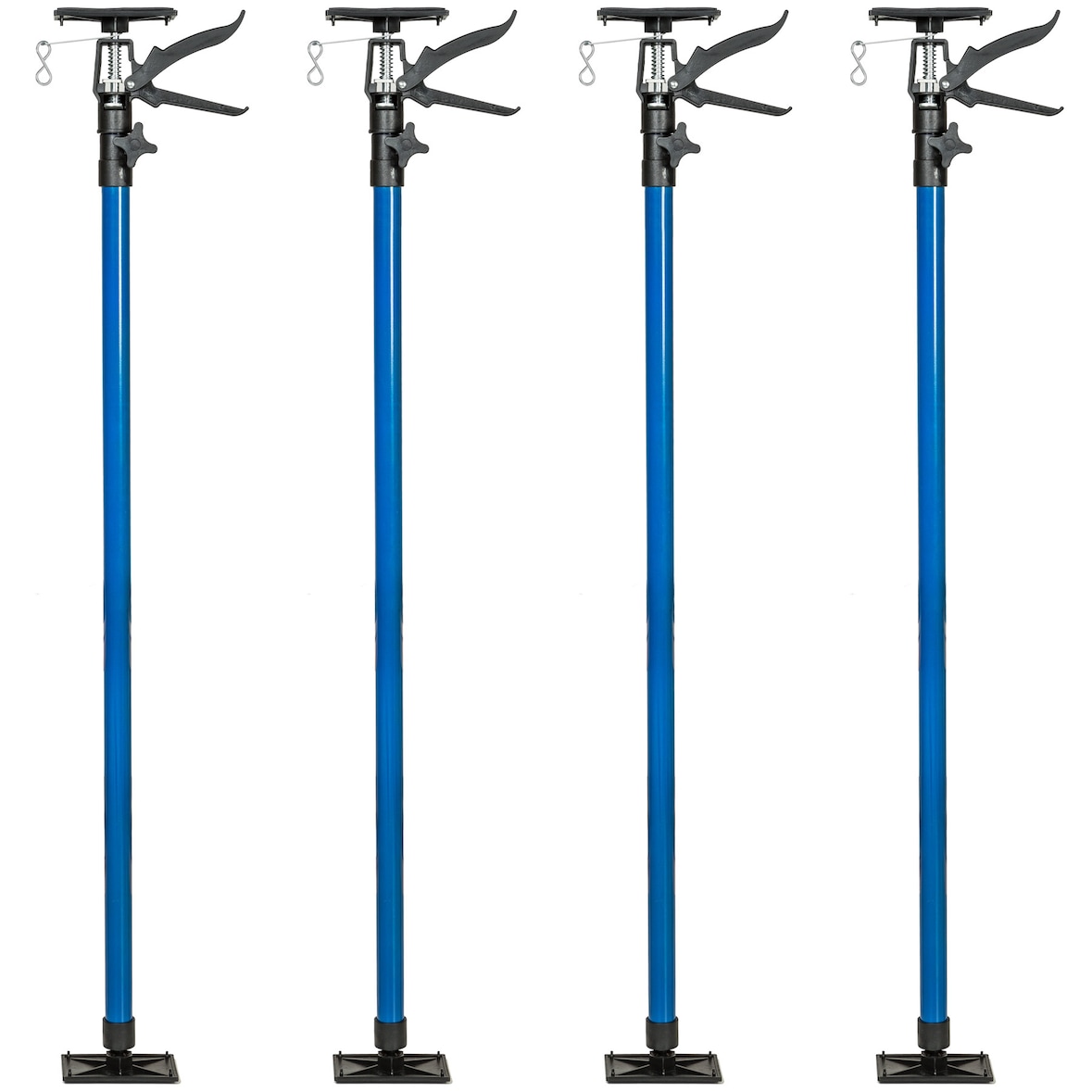 tectake 4 puntelli 115-290cm - blu - 402400