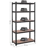 thumbnail of Helloshop26 - Robuust metalen stellingkast 180 x 90 x 40 cm 5 schappen totale draagcapaciteit 875 kg (175 kg/schap) verstelbare 12_0005578