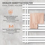 thumbnail of ECD Germany Elektrischer Badheizkörper Iron EM 600×1000 mm Weiß, Heizstab 600W, Design Paneelheizkörper Handtuchwärmer Handtuchtrockner Heizung