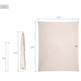 thumbnail of Aktive Guarda-sol de terraço de 4 nervuras 180 cm bege