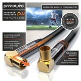 thumbnail of Primewire Antennenkabel 90° gewinkelt, Koax, TV-Kabel, RF, IEC, HDTV, 4-fach Schirmung, 75 Ohm, 120dB - 3m