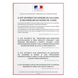 thumbnail of Affichage Protection des Mineurs & Répression de l'Ivresse Publique (consommation sur place)