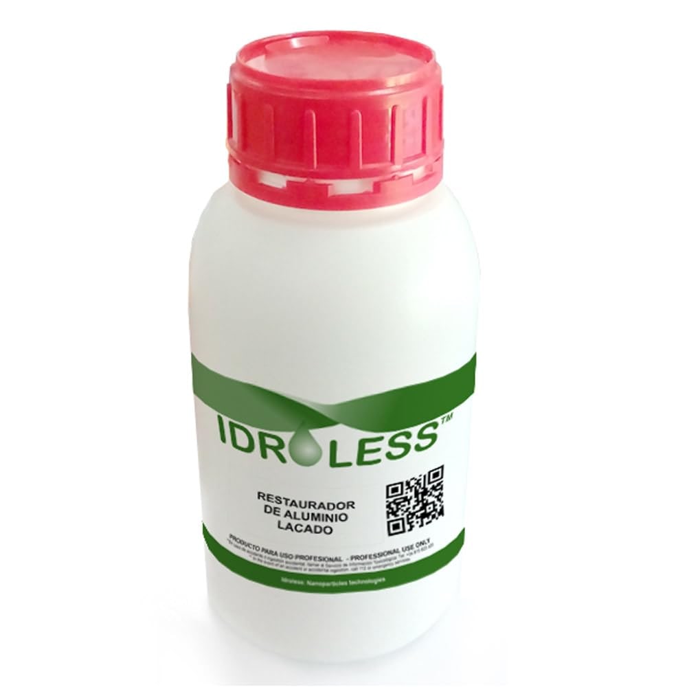 Restaurador de Aluminio Lacado Idroless (1 Ltr) - Realza y recupera brillo y tono originales de aluminio y otros metales lacados