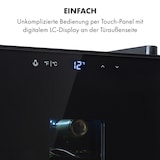 thumbnail of Klarstein Bellevin 8 Uno Weinkühlschrank 23 Liter 11-18 °C LED Touch SingleZone Schwarz