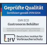 thumbnail of GN Behälter Gastronorm 1/4 100 mm mit Fallgriffe aus Edelstahl GVK ECO