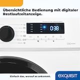 thumbnail of Exquisit Waschmaschine WA8014-020A weiss | 8 kg Fassungsvermögen | Energieeffizienzklasse A | 12 Waschprogramme | Kindersicherung | Startzeitvorwahl