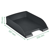 thumbnail of LEITZ Corbeille à courrier Leitz Plus standard - Noir - Dim L25,5 x H7 x P36 cm
