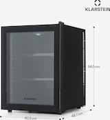 thumbnail of Brooklyn 42 Mini-Kühlschrank Glastür LED Ablage Schwarz