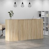 thumbnail of Bureau réception chêne sonoma 200x50x103,5 cm bois d'ingénierie Modèle Atlas Infinite Select