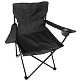 thumbnail of Anglersessel mit Getränkehalter und Tasche Campingstuhl Schwarz