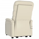 thumbnail of vidaXL Massagesessel mit Aufstehhilfe Cremeweiß Kunstleder