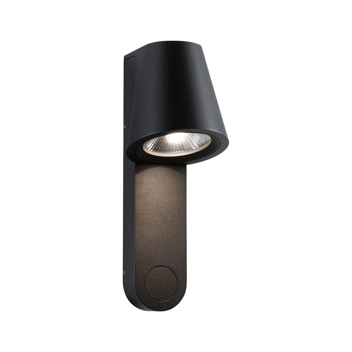 Paulmann LED Außenwandleuchte Caissa Dämmerungsgesteuerter Bewegungsmelder (HF)  IP44  105x274mm 3000K 9W 700lm 230V 65° Anthrazit Aluminium 94862