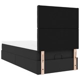 thumbnail of vidaXL Ottoman-Bett mit Matratze Schwarz 90x190 cm Kunstleder