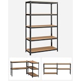 thumbnail of Helloshop26 - Robuust 5-laags stellingsysteem 60 x 120 x 200 cm stalen opbergkast montage zonder gereedschap garageplank voor 12_0005570