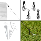 thumbnail of tectake Gazebo pieghevole Olivia 3x3 m con 2 elementi laterali - bianco - 403148