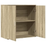 thumbnail of Helloshop26 - Buffet Sideboard Kommode Kleiderschrank Aufbewahrungsmöbel Organizer Küche Wohnzimmer Sonoma-Eiche 79 x 38 x 80 cm 02_0031713
