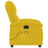 thumbnail of vidaXL Massagesessel Elektrisch Gelb Samt