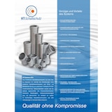 thumbnail of HT Rohr DN50 x 1500 mm Abflussrohr Abwasserrohr grau