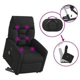 thumbnail of vidaXL Elektrischer Massagesessel mit Aufstehhilfe Schwarz Stoff