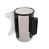 thumbnail of Enrouleur mural chromé sangle noire 5 m