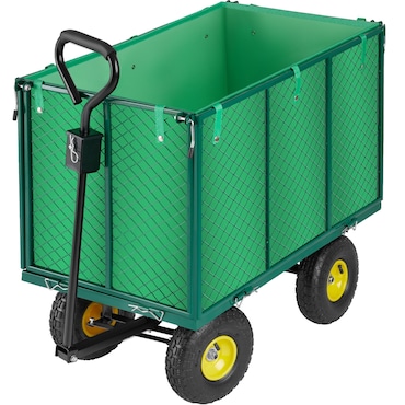 tectake Carrinho de transporte máx. 544 kg  Verde