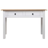 thumbnail of Table console Blanc 110x40x72 cm Pin solide Gamme Panama Modèle Luna Prestige