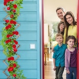 thumbnail of Relaxdays Rankgitter, ausziehbar, 3er Set, Rankhilfe für Kletterpflanzen, 180 cm, Garten, Balkon & Terrasse, Holz, braun