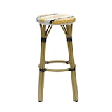 thumbnail of METRO PROFESSIONAL Taburete de bar Bistro, apilable, aluminio/ratán PE, amarillo