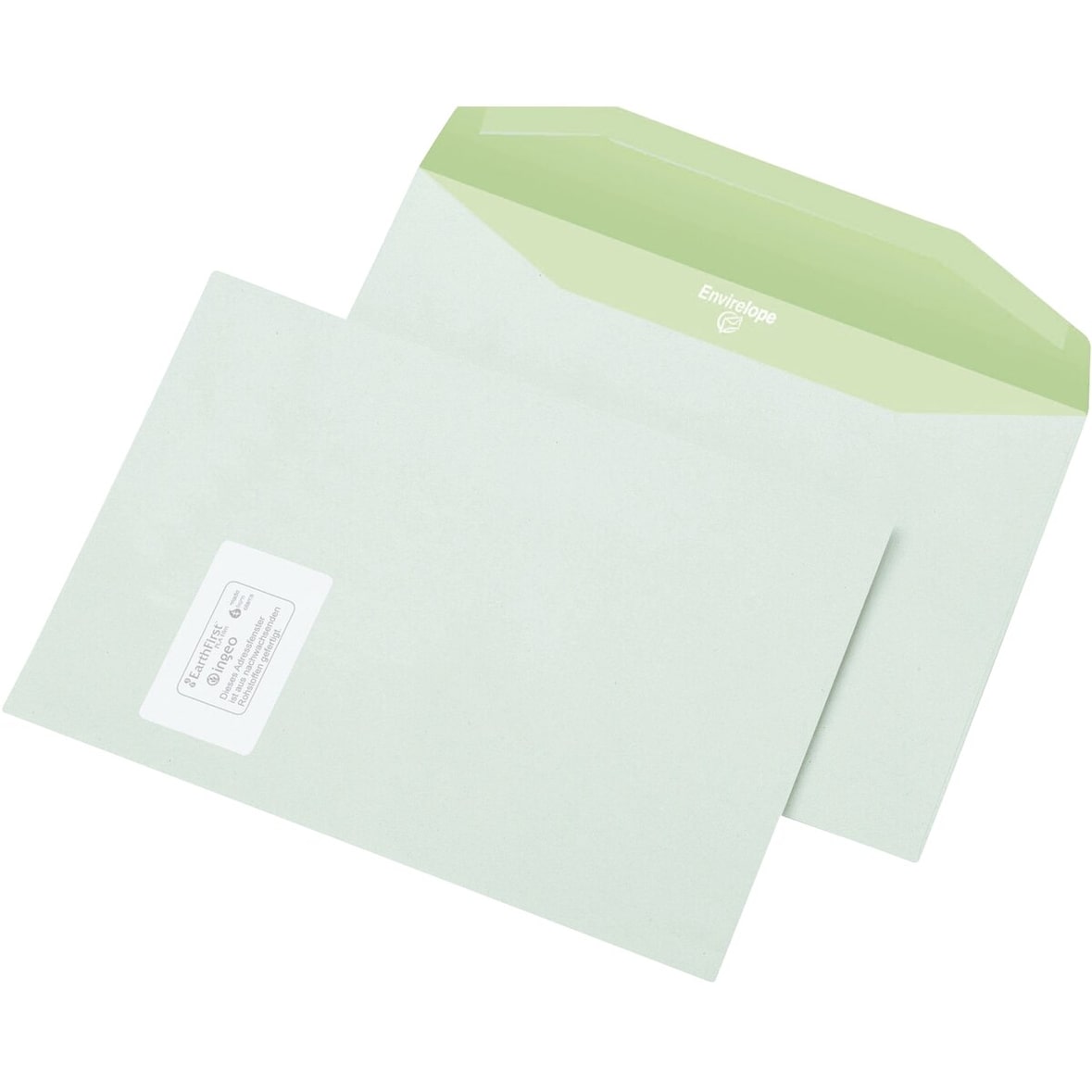 Kuvertierumschlag - C4 gummiert 90 g/qm mit Fenster 500 Stück.