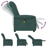 thumbnail of vidaXL Massagesessel Elektrisch Dunkelgrün Stoff