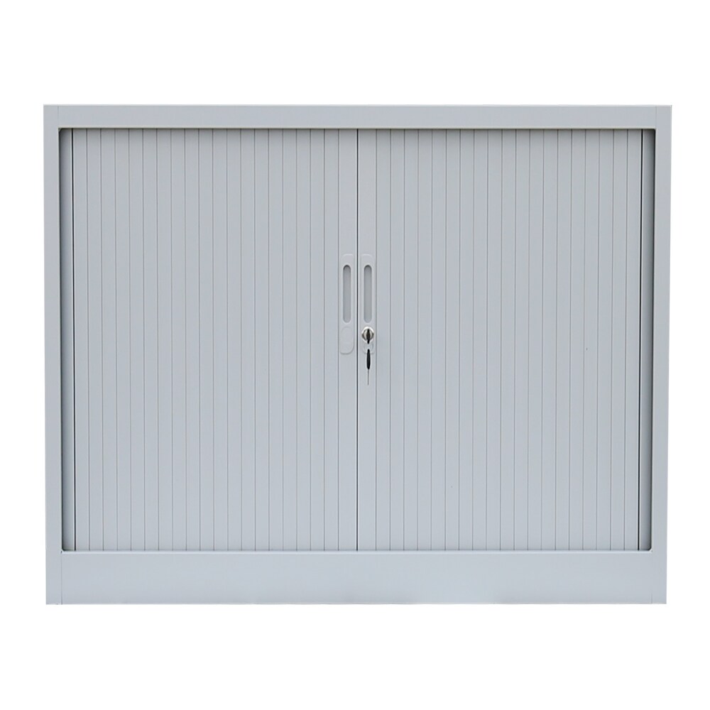 Querrollladenschrank Sideboard 100cm breit Aktenschrank Rolladenschrank grau 555100