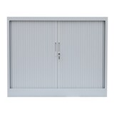 thumbnail of Querrollladenschrank Sideboard 100cm breit Aktenschrank Rolladenschrank grau 555100