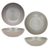 thumbnail of CLAY GRAU 6er Set Suppenteller 420ml Steingut grau Bowl tief Salat Pasta
