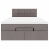 thumbnail of vidaXL Ottoman-Bett mit Matratze & LEDs Taupe 120x200 cm Stoff