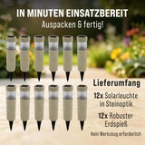thumbnail of MONZANA® LED Solarlampe Außen 12er Set Wetterfest IP44 Erdspieß Solar Gartenbeleuchtung Solarleuchte Garten Balkon