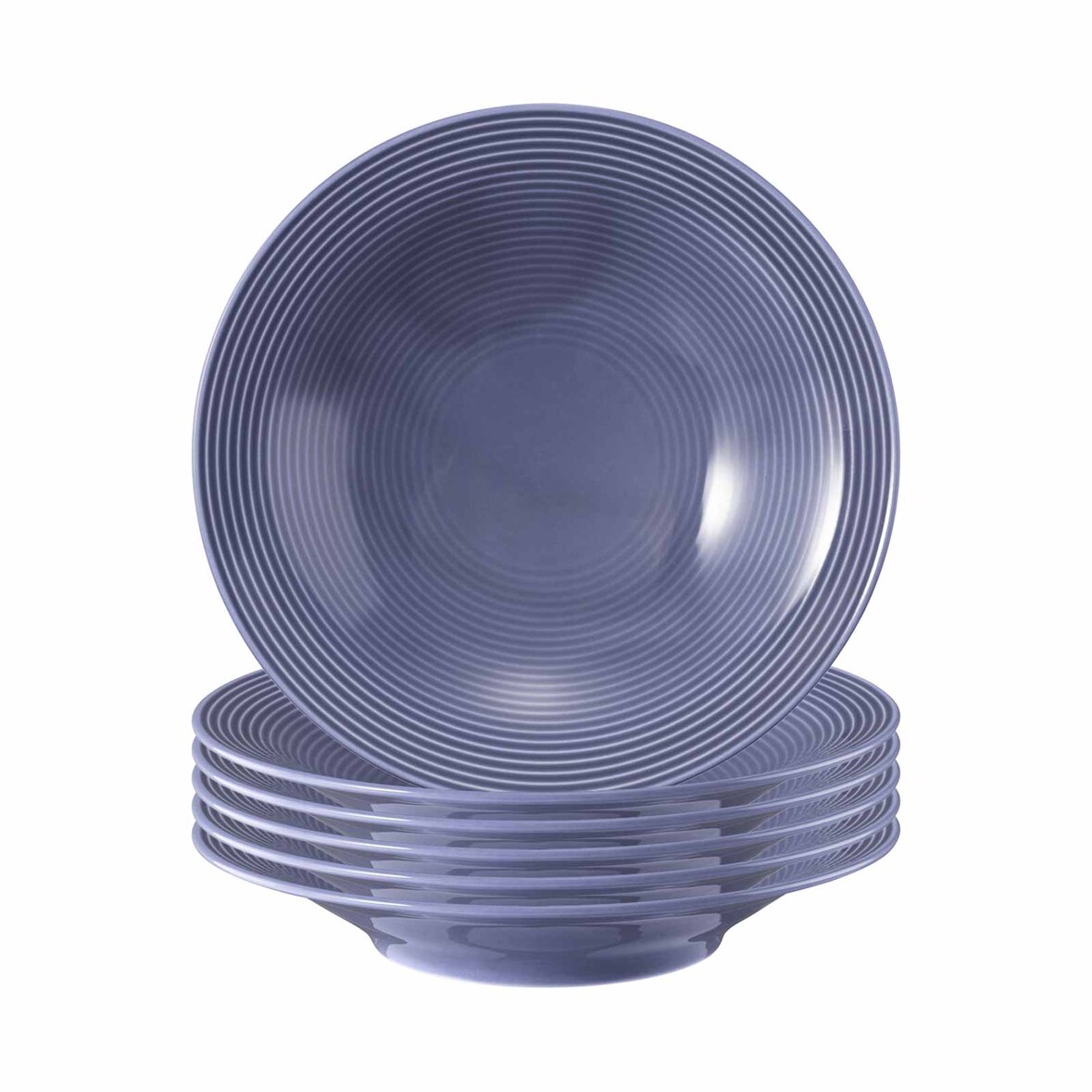 Seltmann Weiden Beat Color Glaze Suppenteller ø 22,5 cm 6er Set Fliederblau