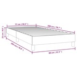 thumbnail of vidaXL Bettgestell ohne Matratze Dunkelgrün 80x200 cm Samt