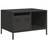 thumbnail of vidaXL Couchtisch Schwarz 68,5x50x43,5 cm Kaltgewalzter Stahl