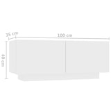 thumbnail of vidaXL TV-Schrank mit LED-Leuchten Weiß 180x35x40 cm