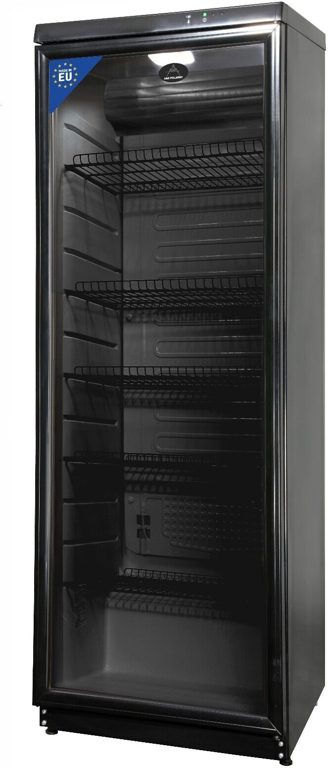 Gastro Kühlschrank Flaschenkühlschrank Getränkekühlschrank 350 L. 600x600x1730mm schwarz