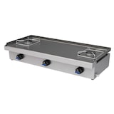 thumbnail of Plancha a gas 2 fuegos abiertos placa 8 mm. Largo 100 cm. YOSTIN®